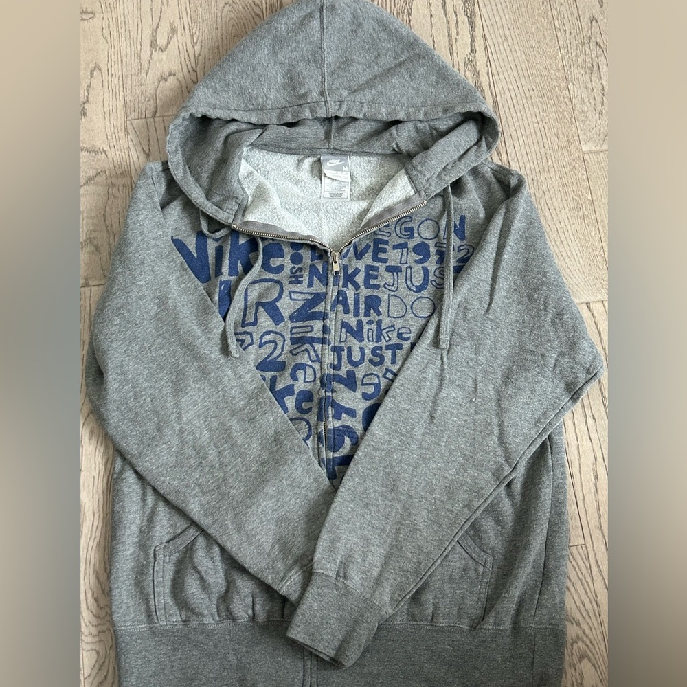 Vintage Nike grey tag womens zip up hoodie